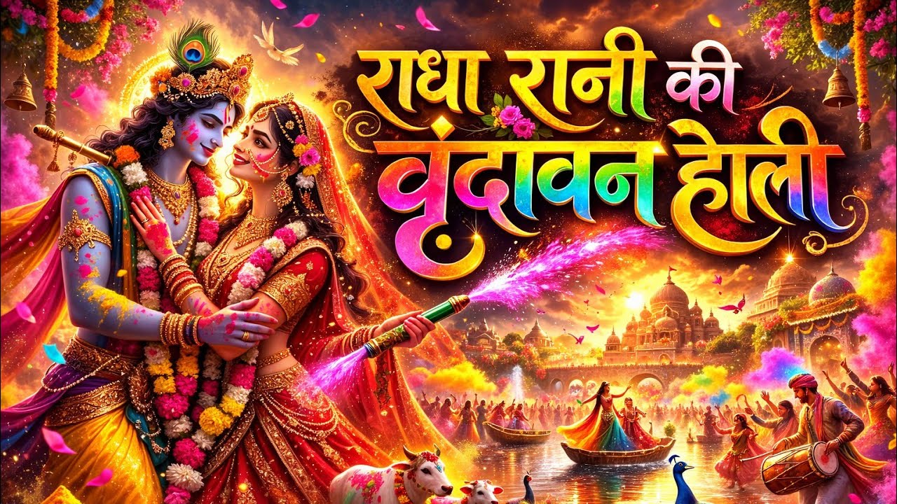 🌈Radhe Radhe! 🌸 Vrindavan Ki Masti Bhari Holi, Radha Krishna Special2026 🔥@SanatanBhaktonkiawaaz-l8k