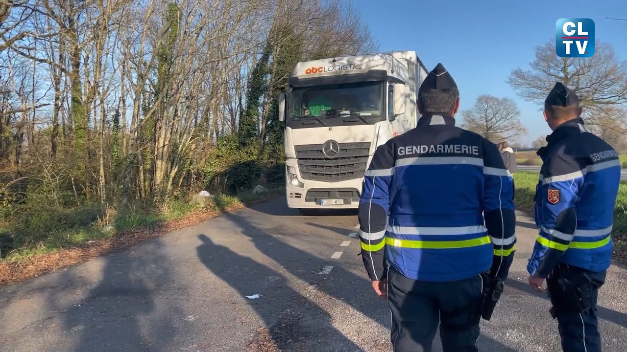 Important contrôle de poids lourds à Abzac quelques semaines après l'interdiction de circuler