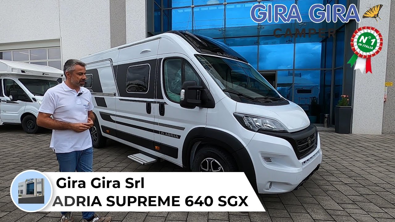 VAN TOUR ADRIA TWIN SUPREME 640 SGX , Il VAN CON LETTO SALI E SCENDI ELETTRICO POSTERIORE REGOLABILE