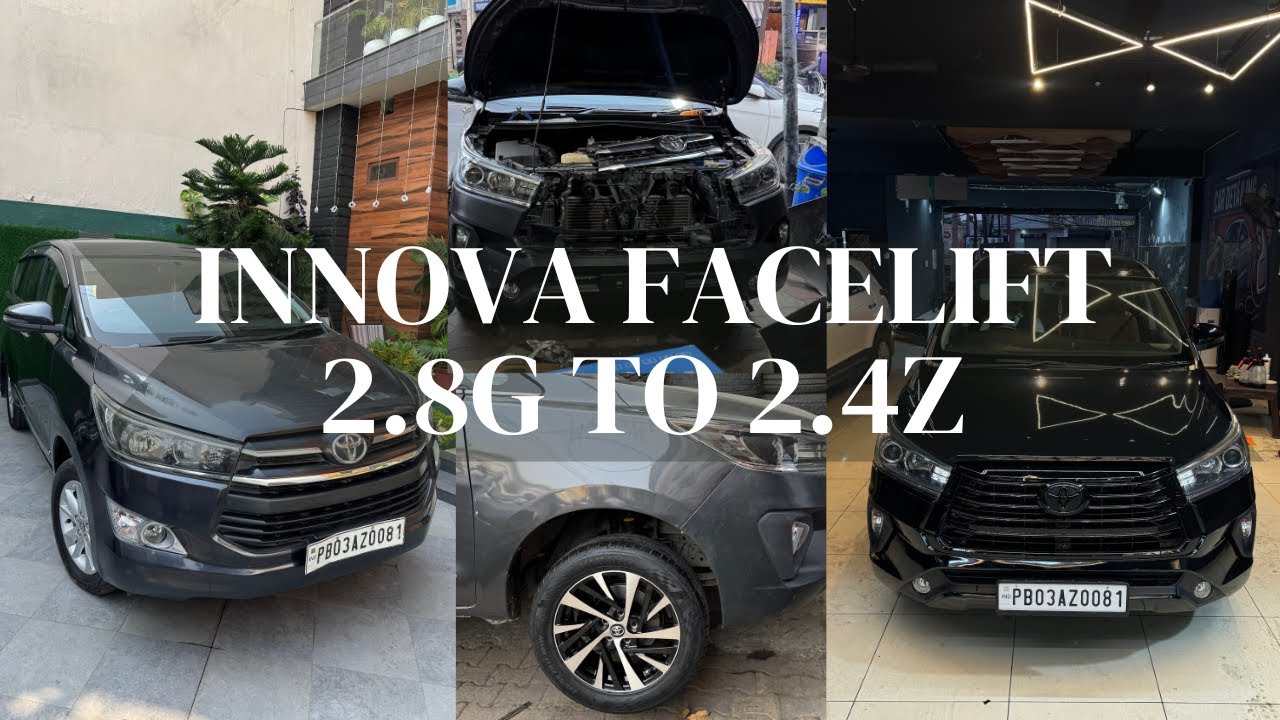 🚘⚡&ldquo;Innova Crysta Full Modification: 2.8G to 2.4Z + Black Edition | Full Vlog&rdquo;