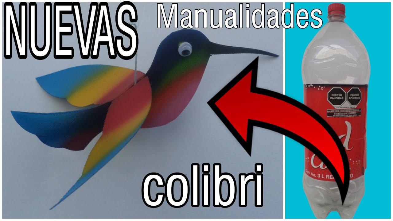 COLIBRI IDEA COMO HACERLO CON UNA BOTELLA D PLÁSTICO