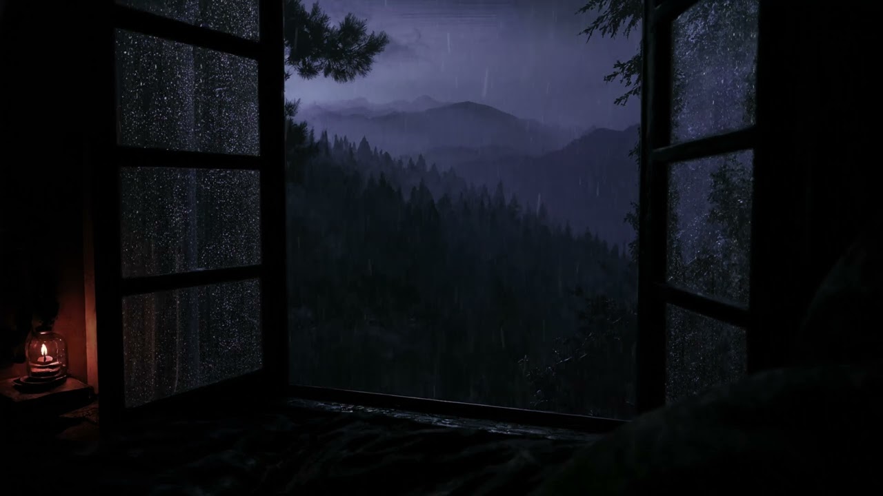 (NO ADS) In 5 Minutes You’ll Sleep Deeply 😴🌲 Gentle Night Rain • Stress & Overthinking Relief