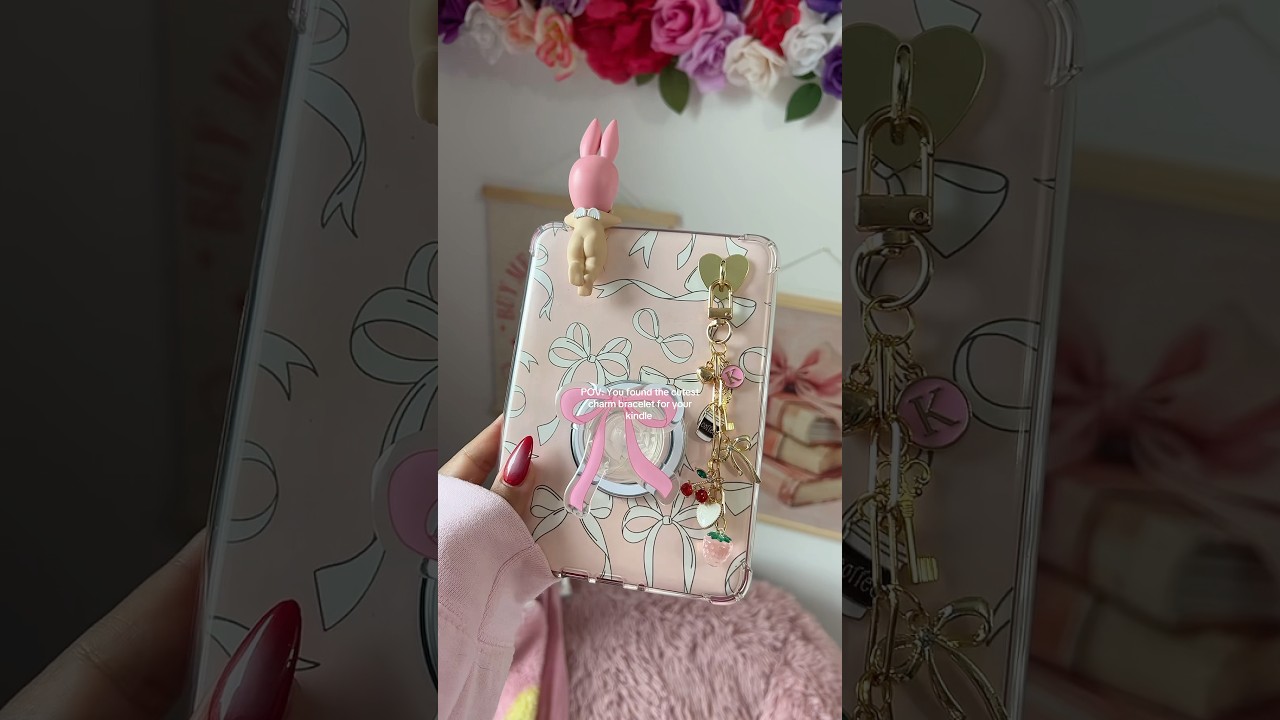 The cutest kindle accessory ✨ #kindlegirlie #kindleaccessories #kindle #ereader #bookish