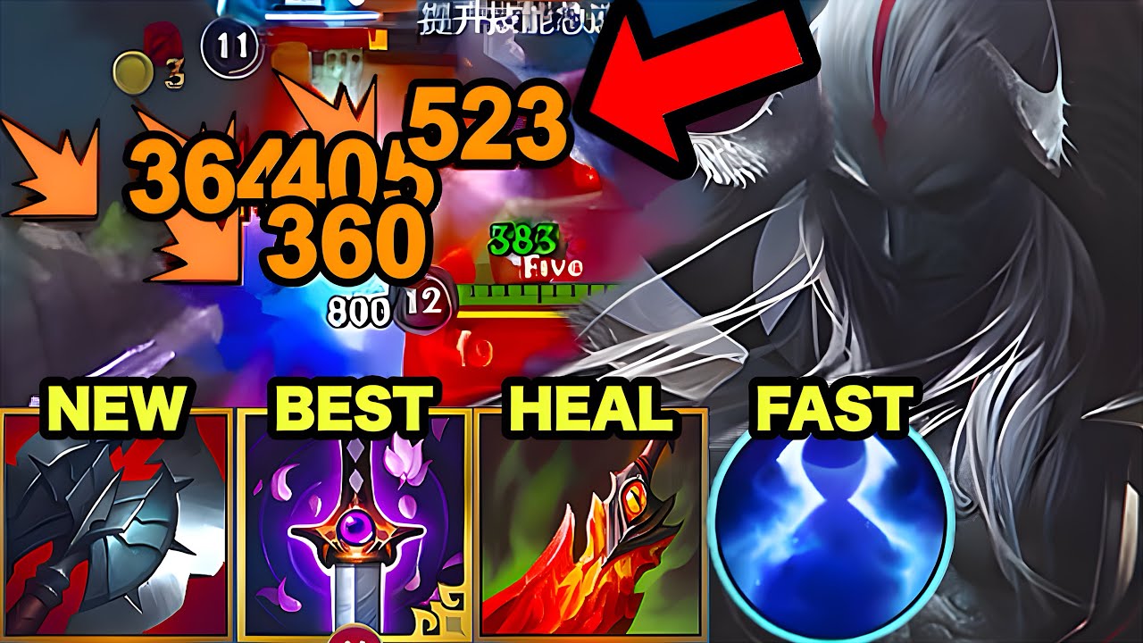 Wild Rift China Aatrox Jungle - Challenger Rank Gameplay - Black Cleaver Carry Build Runes