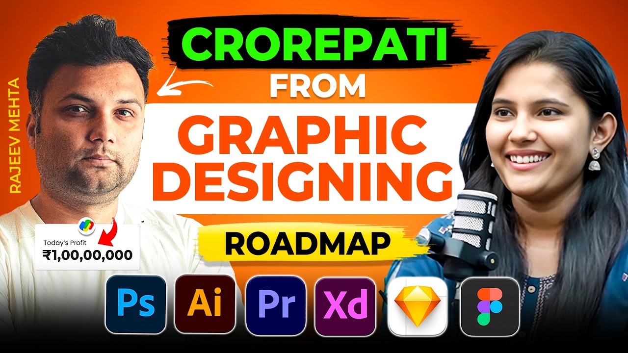 Graphic Design Career as Plan B? Earn 1 Lakh/Month as Graphic Designer🚀Rajeev Mehta