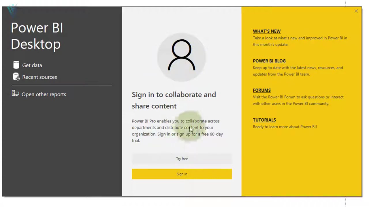 Power BI Desktop User Interface