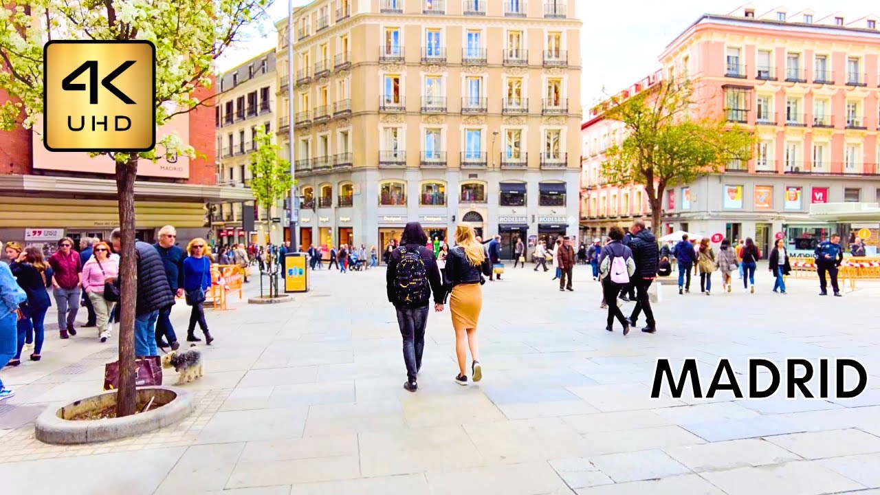 В этом видео показана прогулка по прекрасному центру Мадрида | Madrid Travel Channel 4K