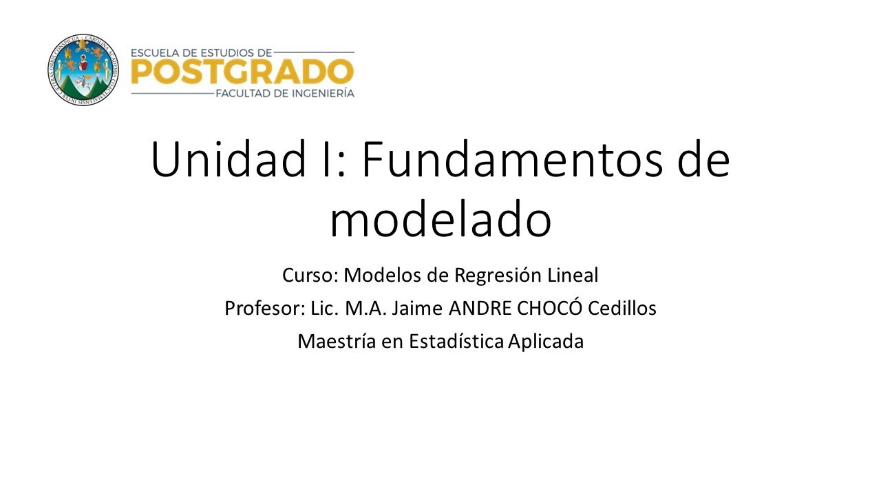 Unidad I - Fundamentos De Modelado