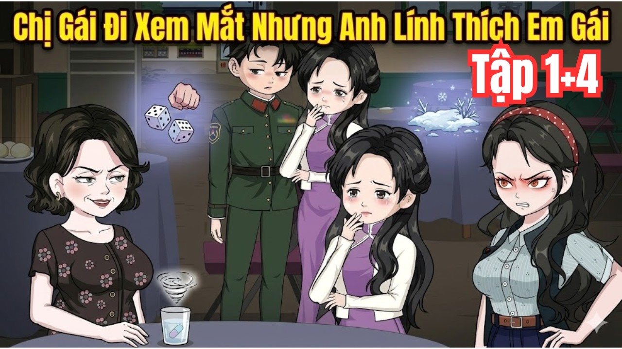 Chị Gái Đi Xem Mắt Nhưng Anh Lính Lại Thích Em Gái (TẬP 1 + 4) | NGÂN SUB PHIM