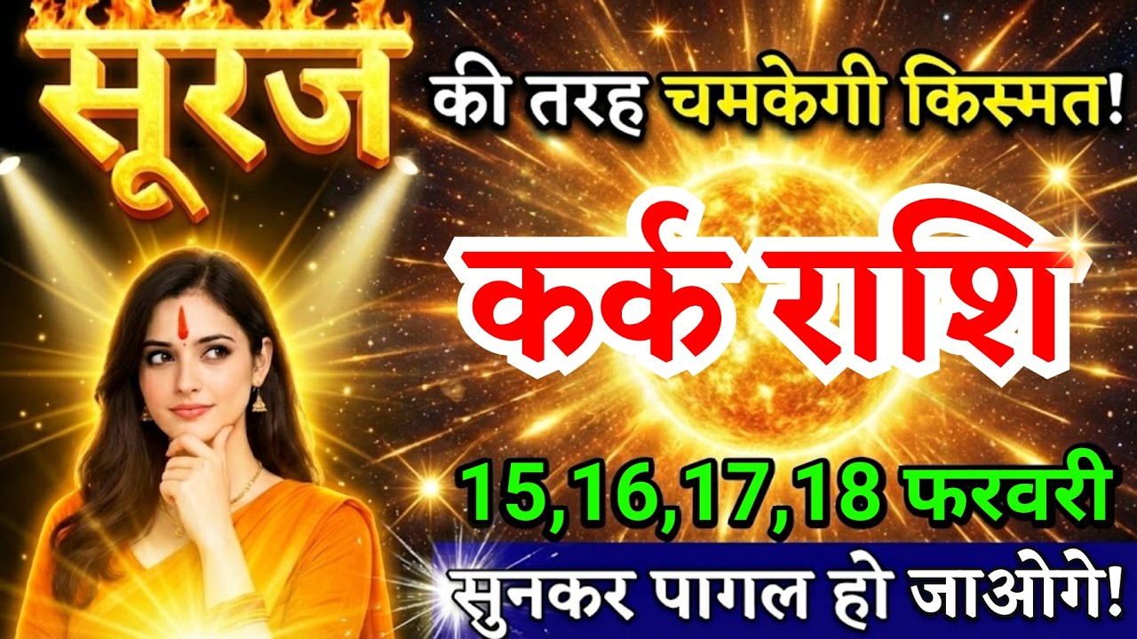 16, 17, 18 फरवरी, कर्क राशि वालों सूरज की तरह चमकेगी किस्मत, Kark Rashi