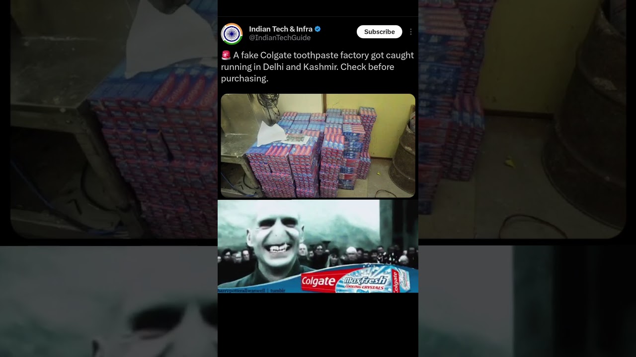 Fake Colgate Exposed #Colgate #toothpaste #theeth #dental #dentist #India #delhi #kashmir #telugu
