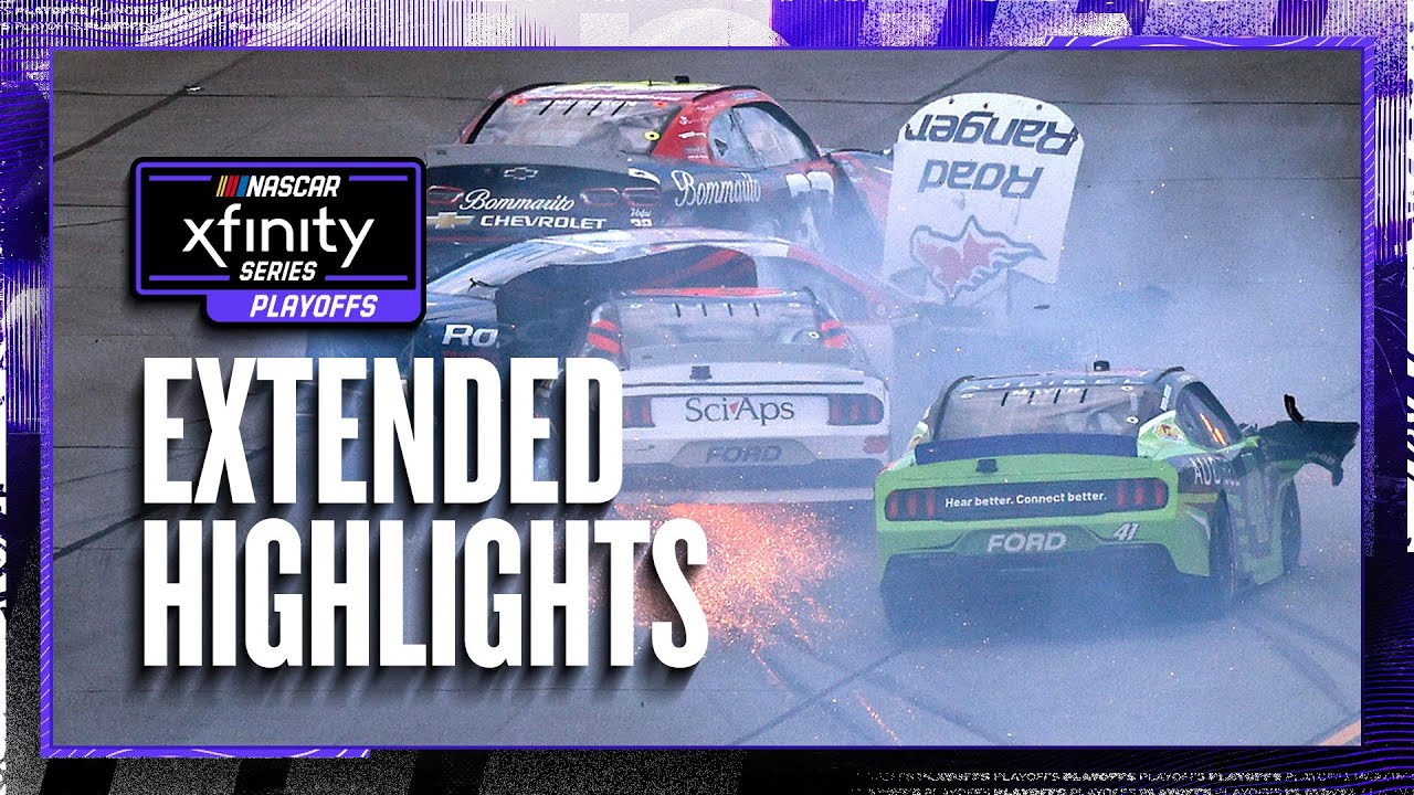 Talladega's 'Big One' Upends Playoff Plans | 2025 NASCAR Xfinity Series Extended Highlights
