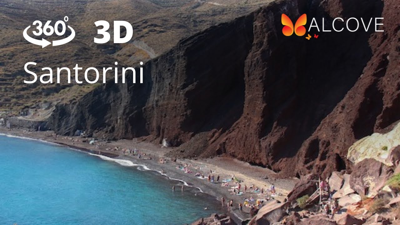 360 3D SANTORINI, GREECE PT 3 of 4,  Virtual Travel 4K (Hi-res, Full Series in Alcove VR on Quest)