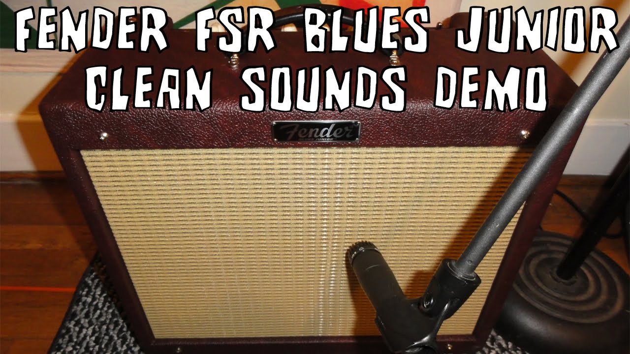 Fender Blues Junior Amp FSR Wine Red Clean Sounds Demo