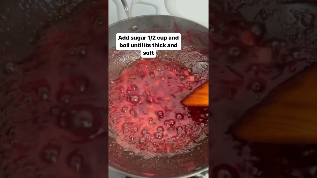 Homemade strawberry syrup #shorts #streetfood #recipe