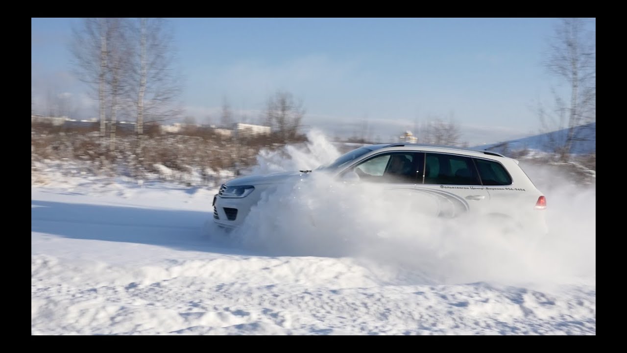 Тест драйв Volkswagen Touareg 3.6 249 л.с. / Испытание в снегу / Туарег на бездорожье