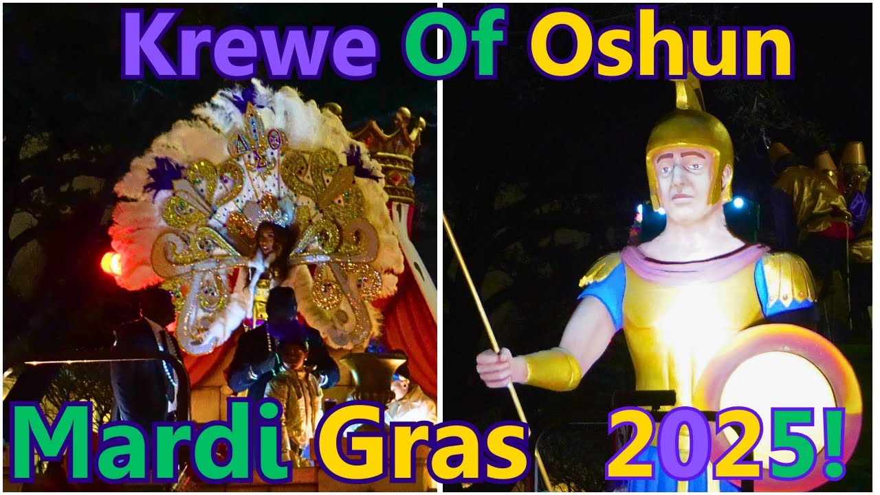 Krewe of Oshun Parade, Mardi Gras 2025! The First Parade Starting in Uptown New Orleans in 2025!