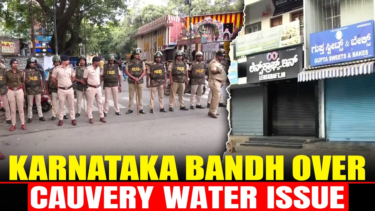 LIVE: Karnataka Bandh Called by activist Vatal Nagaraj over Cauvery water & other irrigation issues