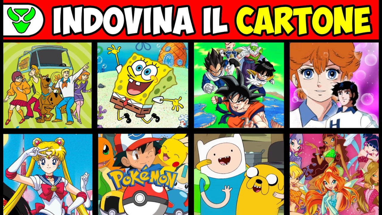 QUIZ - INDOVINA IL CARTONE ANIMATO DALLA SIGLA! (parte 2) #quiz #cartonianimati #ita #cartoni