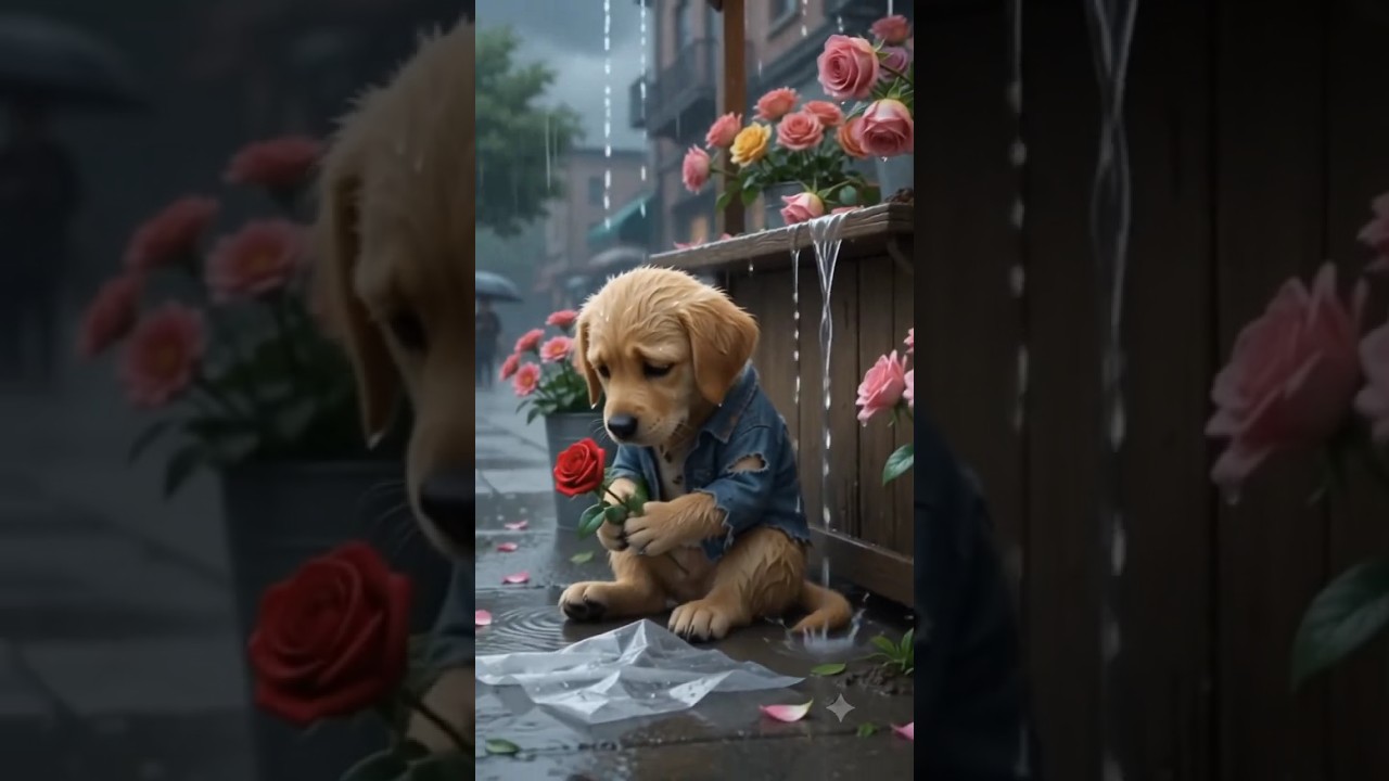 Poor Puppy Selling Flowers 🌹🥺 | Rich Dogs Laughed at Him, But Karma Hit Back! ❤️ #shorts
