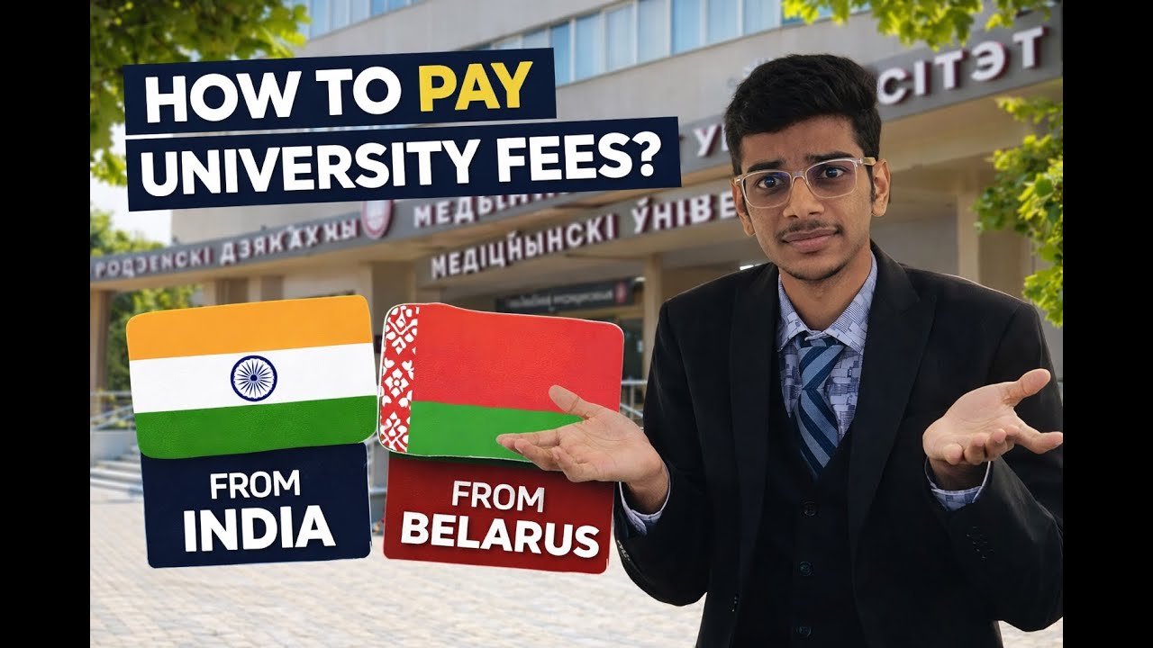 How can you pay your university fees💵? | from India or Belarus l
