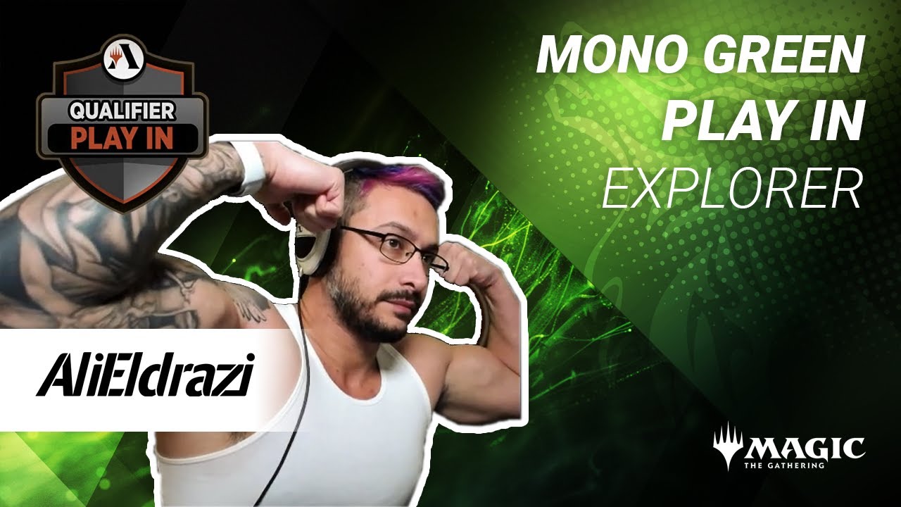 QUALIFIER PLAY IN | Mono Green Explorer BO3 -  MTG Arena Deck