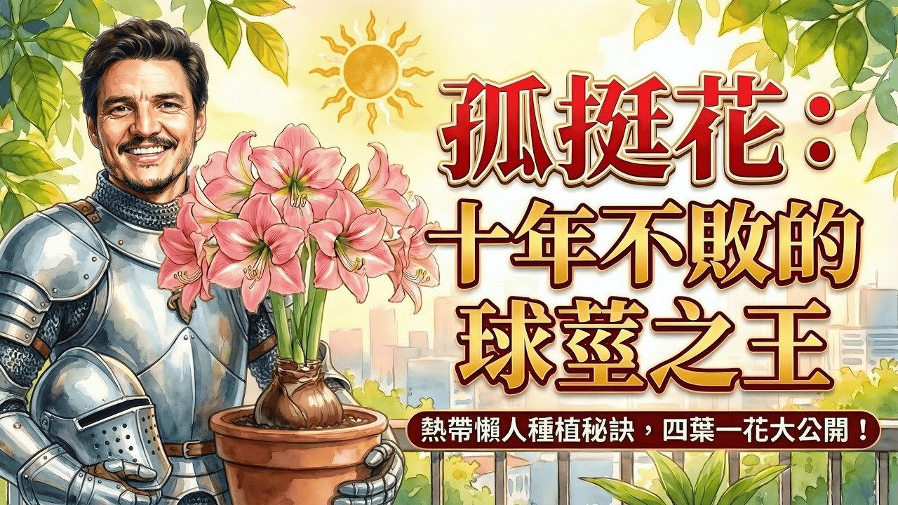 鬱金香活不過夏天？這才是真正的球根王者！無視酷熱、種一次看十年的「孤挺花全攻略」