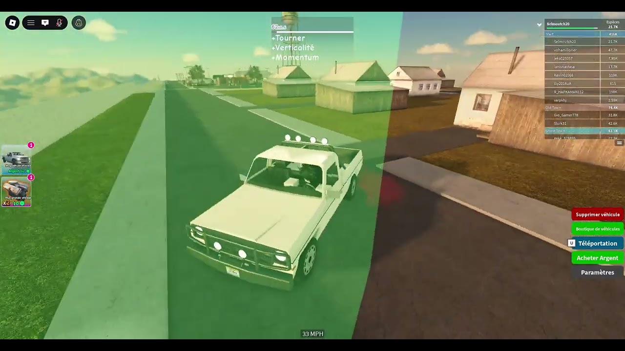 je joue a un jeux de voiture
