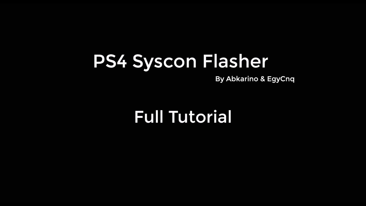 PS4 Syscon Flasher Revert FW