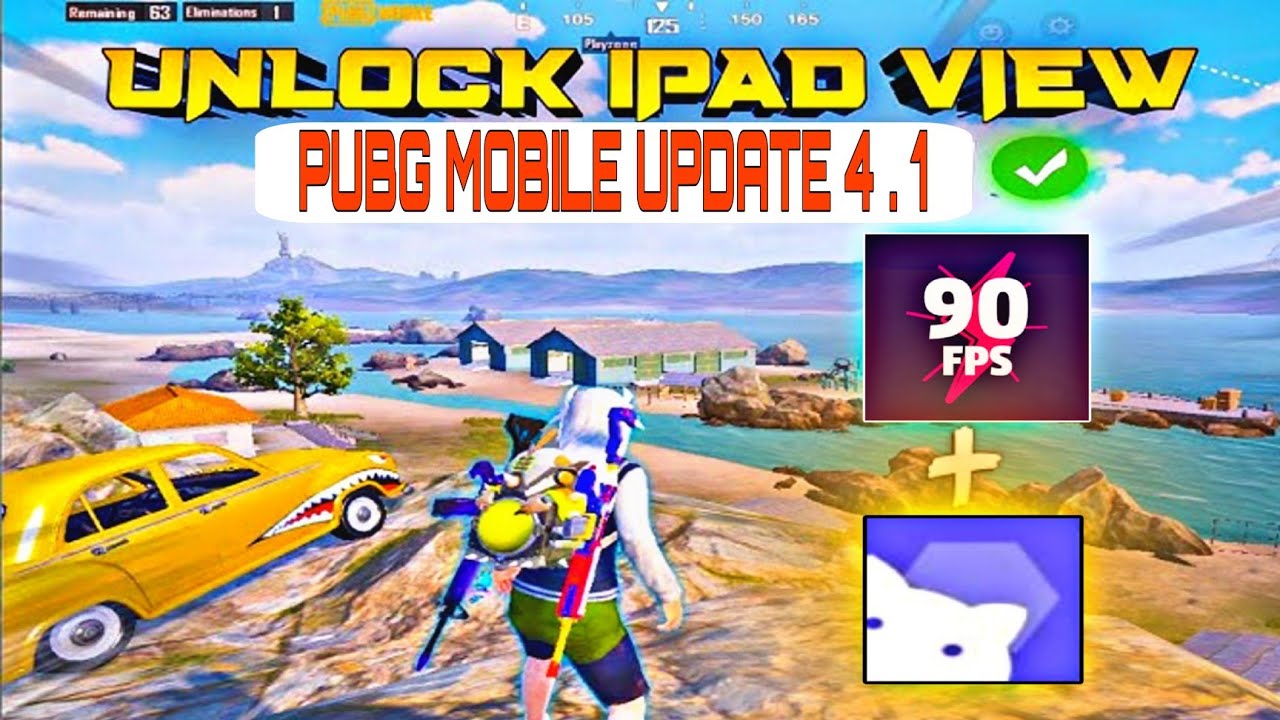 Unlock Ipad view 4.1 PUBG Mobile New update No File No Config No Ban 💯💯💯💯💯💯