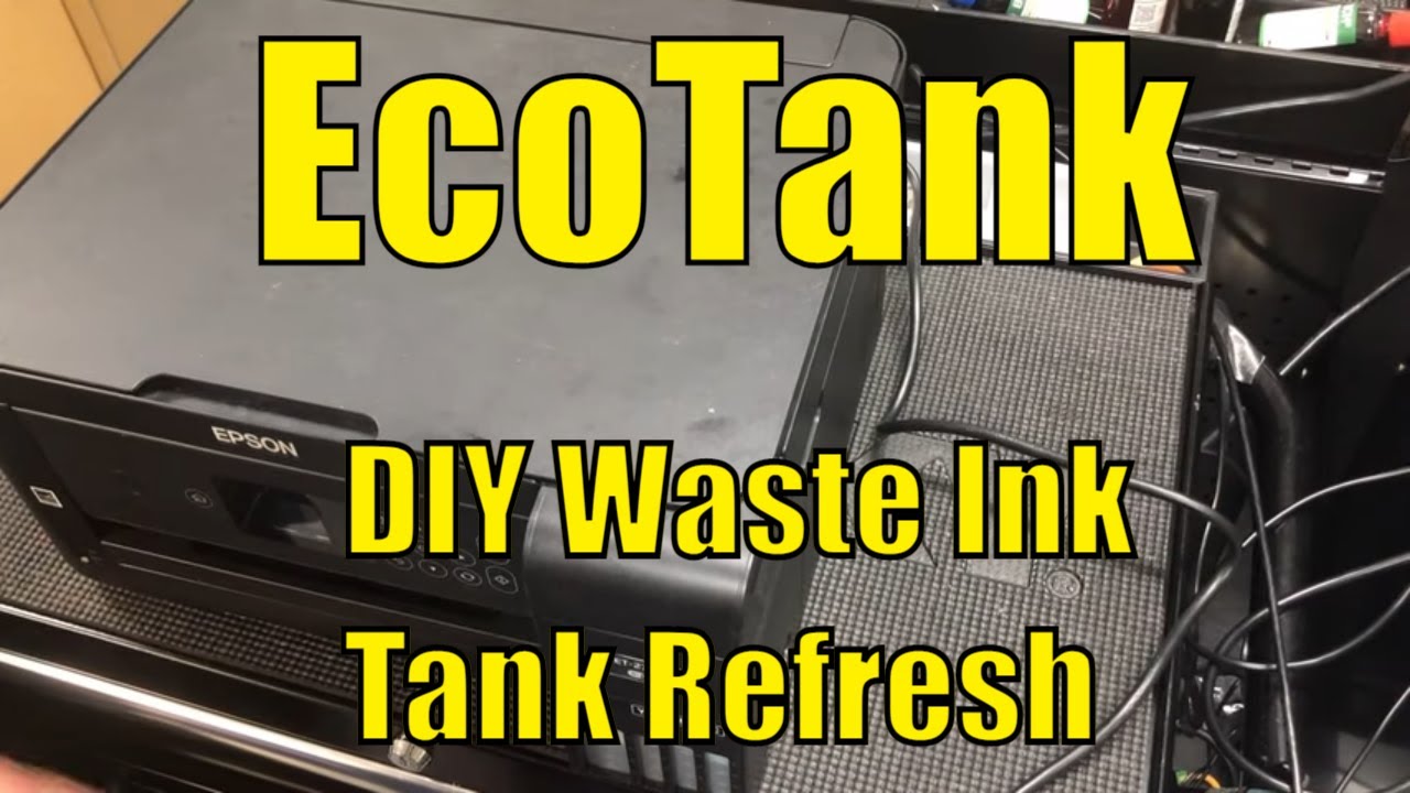 Очистка и сброс EcoTank SuperTank ET-2750 Резервуар для отработанных чернил Счетчик прокладок
