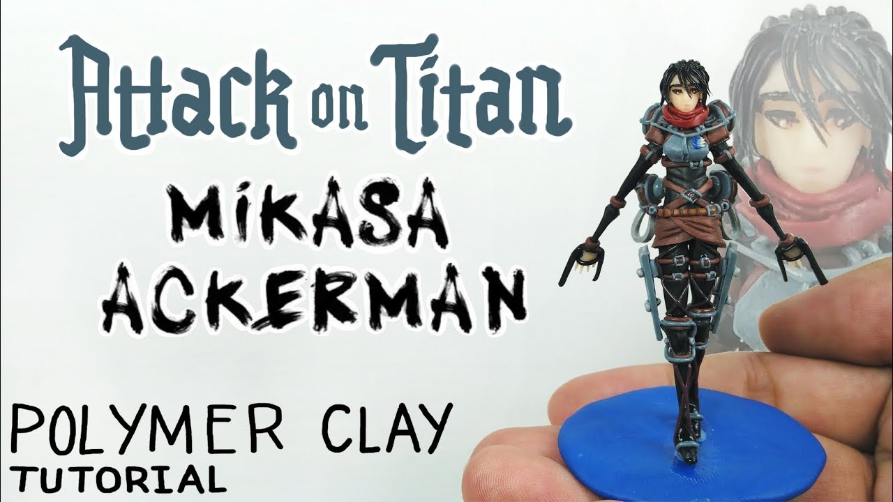 Mikasa Ackerman - Attack on Titan - Polymer Clay Tutorial