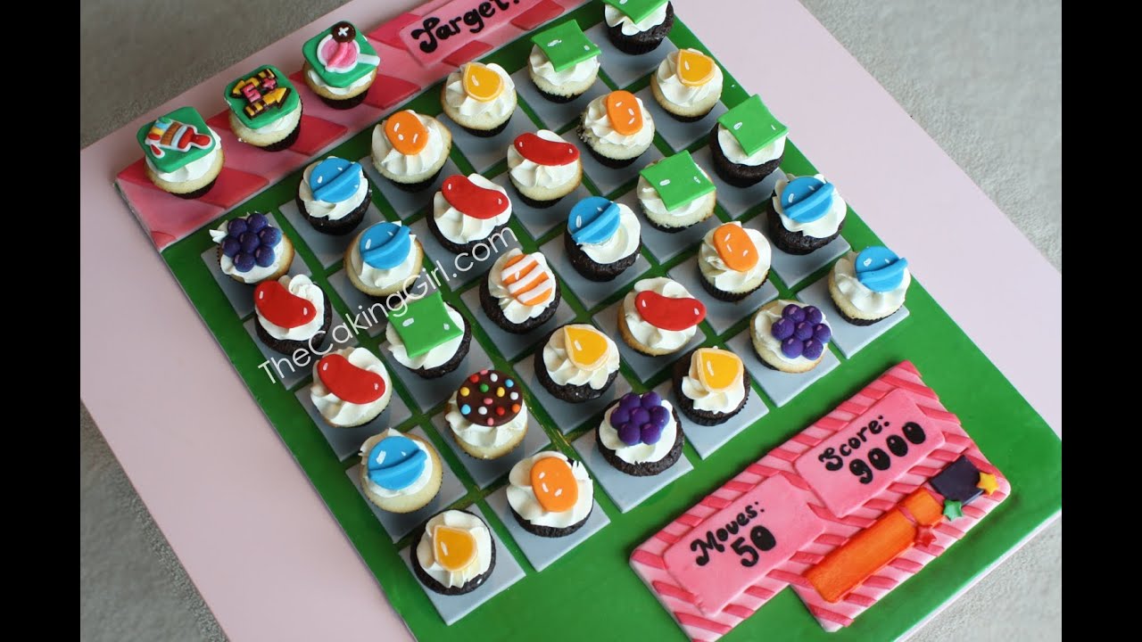 CANDY CRUSH CUPCAKES! Time Lapse Video!