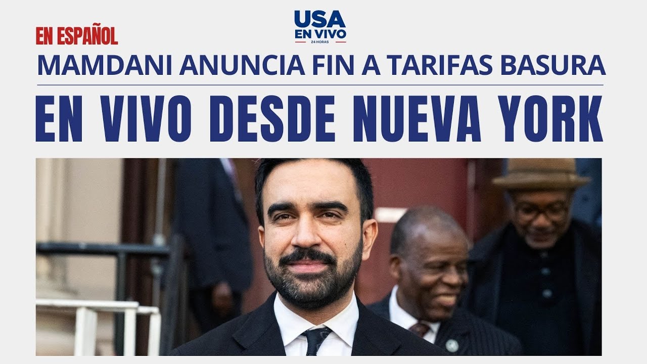 EN VIVO Zohran Mamdani Anuncia Fin a Tarifas Basura en NY| USA EN VIVO 🔴