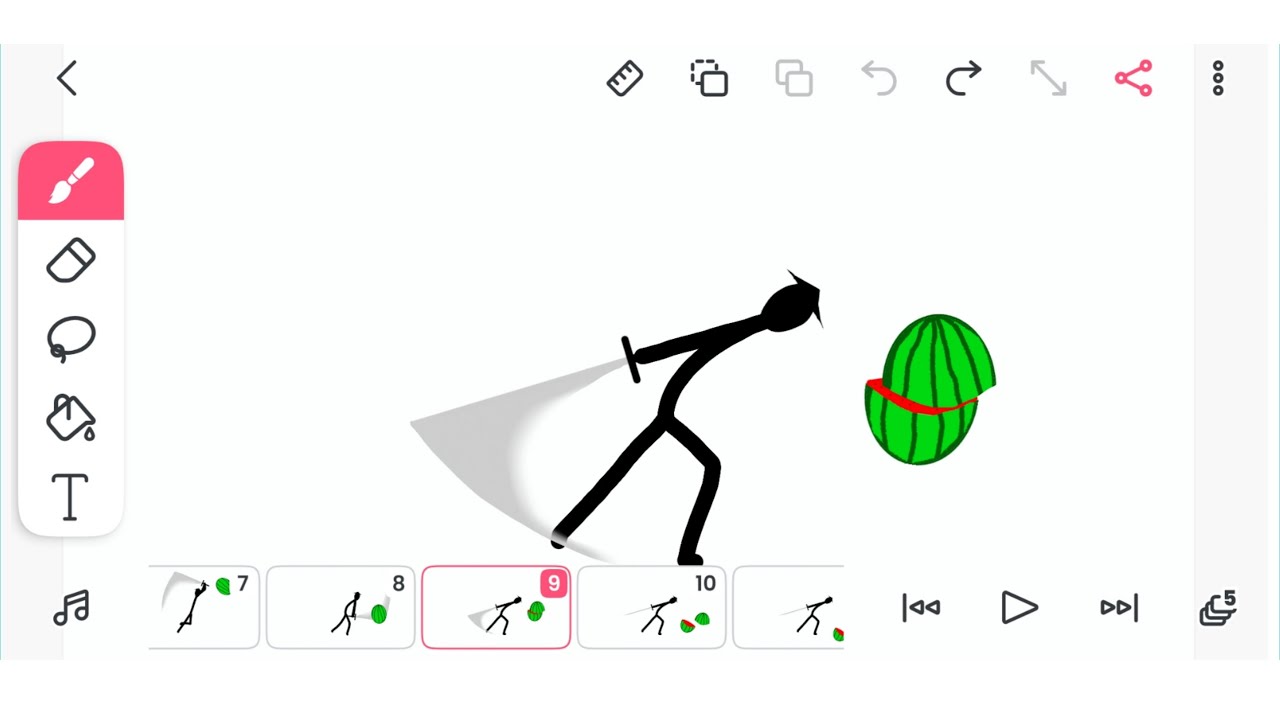 How To Animate A Sword Slash.|| Stick Animation Bengali Tutorial.