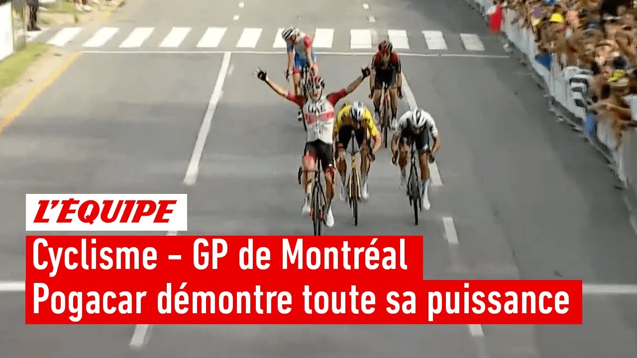 Grand Prix de Montr&eacute;al : Pogacar s'illustre avec un nouveau sprint incroyable devant van Aert