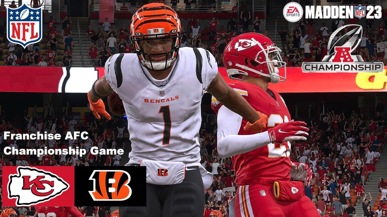 Chiefs vs Bengals Franchise Simulation 2023 AFC Championship Games Madden 23 PS5 4K 60fps Game Play