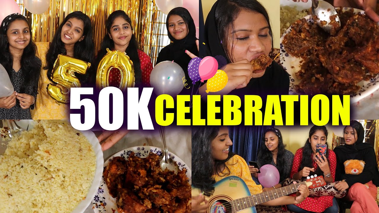 50K CELEBRATION 🤩🎉 | പാട്ടും FOOD ഉം ആയിട്ട് ഒരു അടിപൊളി DAY💃