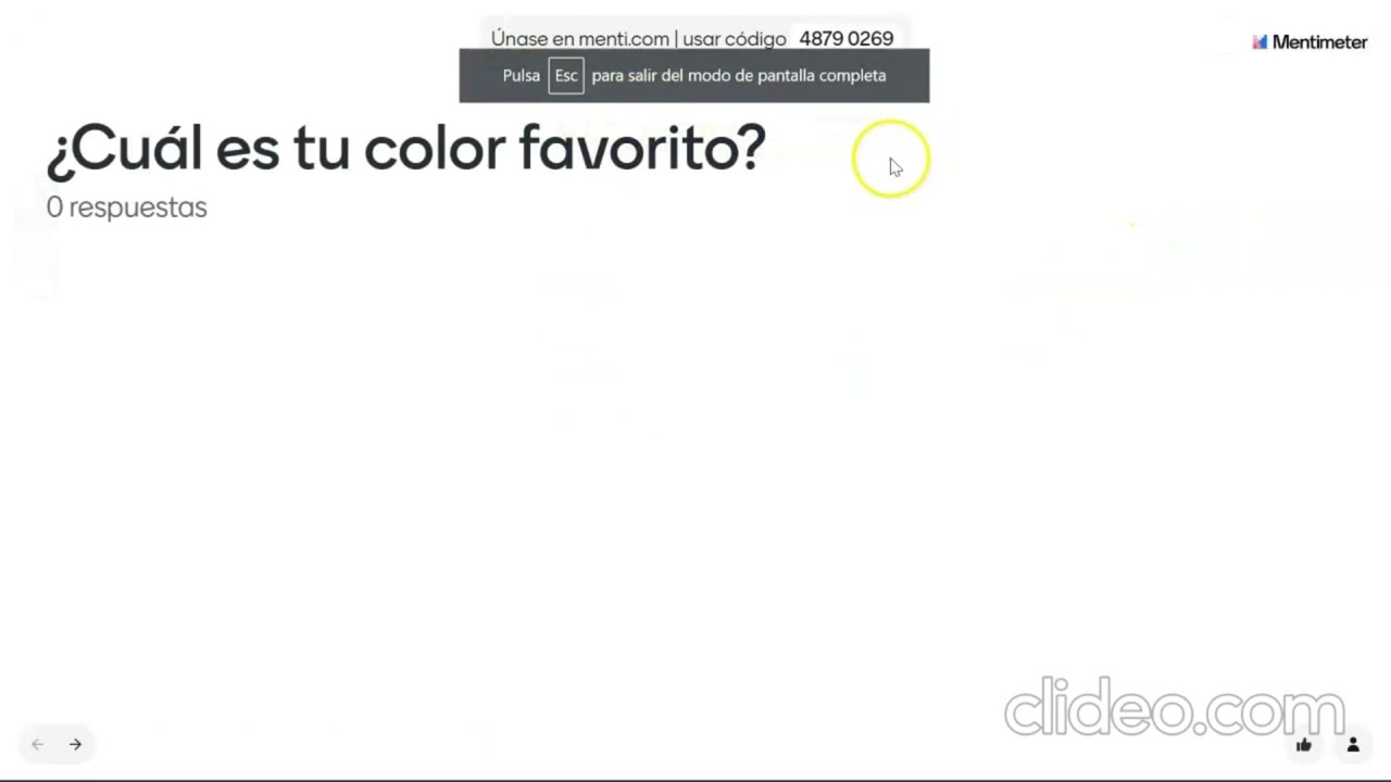 Videotutorial de Mentimeter