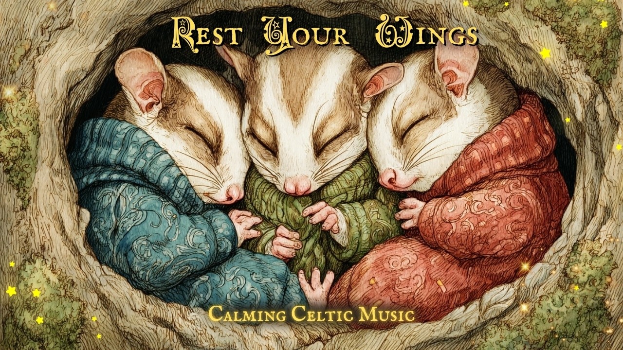 [Celtic Music]  Rest Here 🌿 Cozy Forest Storybook Ambience & Calming Folk Music