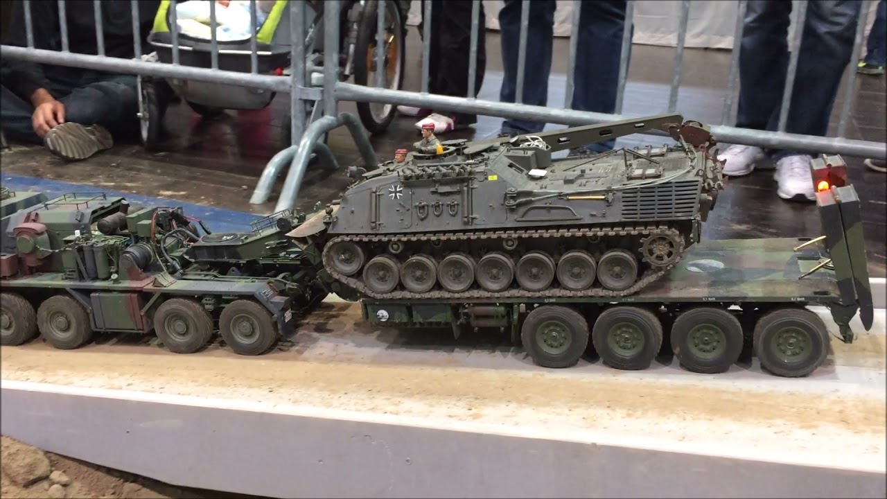 hobby modell spiel Messe Leipzig 2016 - scale 1/16 rc tanks + trucks