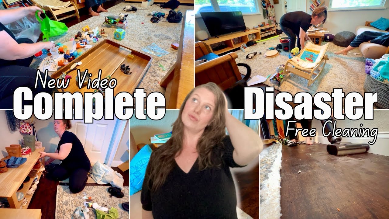 Complete DISASTER Cleaning Decluttering and Organizing! Cleaning Motivation Clean With Me