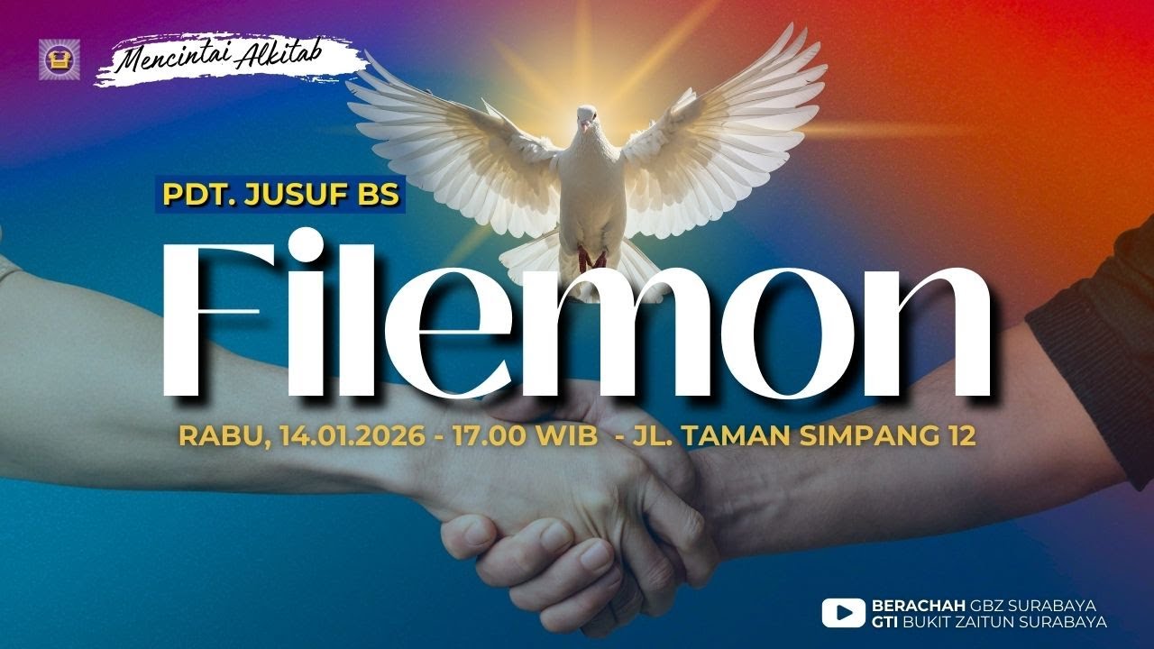 14.01.2026 - Khotbah Ibadah Rabu - Filemon - oleh Pdt. Jusuf BS