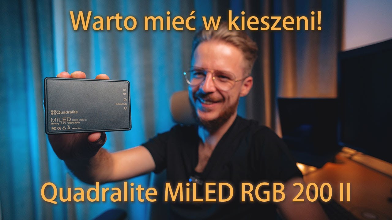 Taki panel LED warto mieć przy sobie! Quadralite MiLED RGB 200 II
