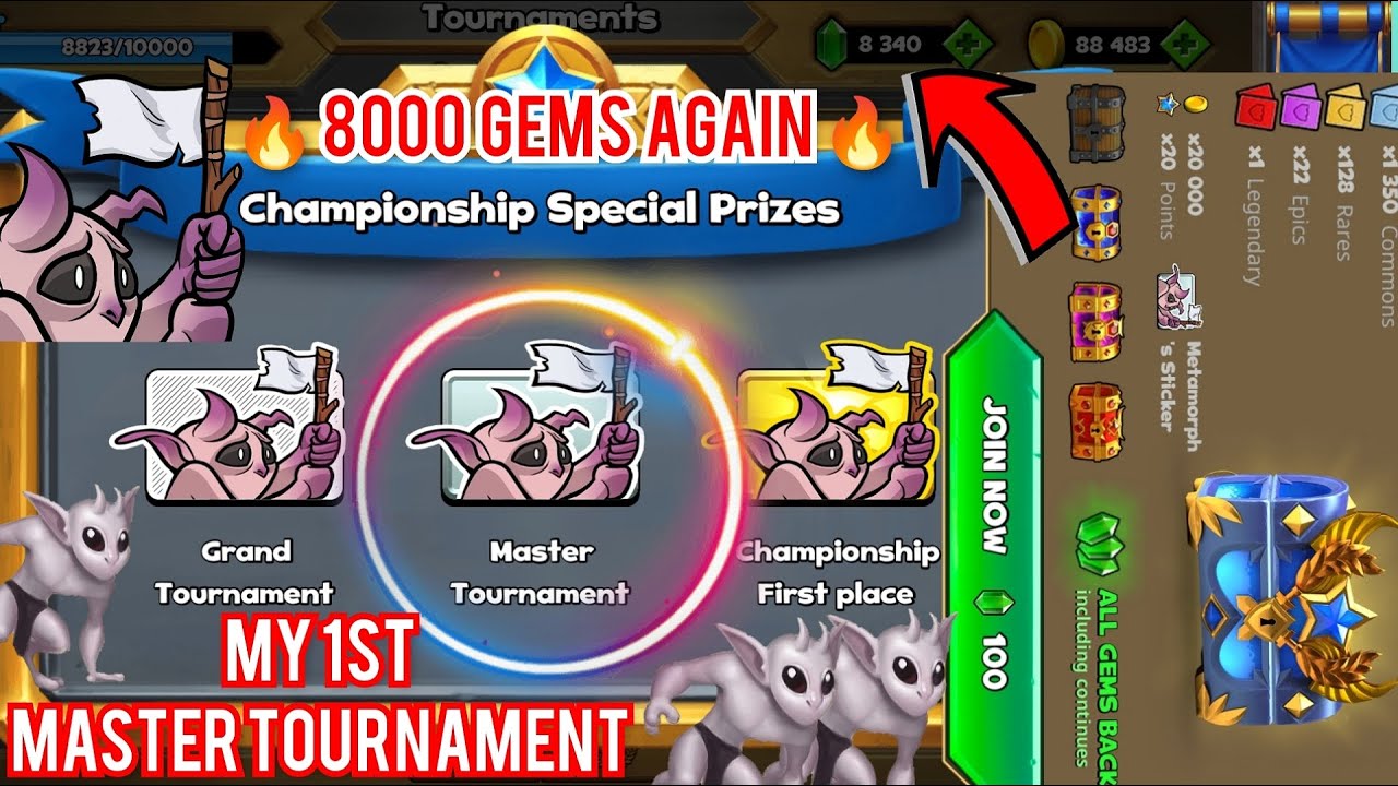 Castle Crush 🔥 My 1st - MASTER TOURNAMENT - Worth 1000 Gems - Metamorph Champioship 🔥 Castle Crush