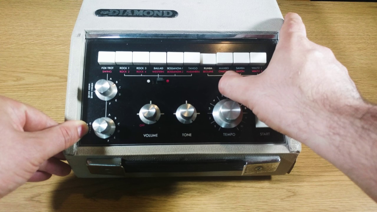 Recording Aria Diamond Vintage Drum Machine  ( Korg Minipop 3 / Univox Sr-55 )