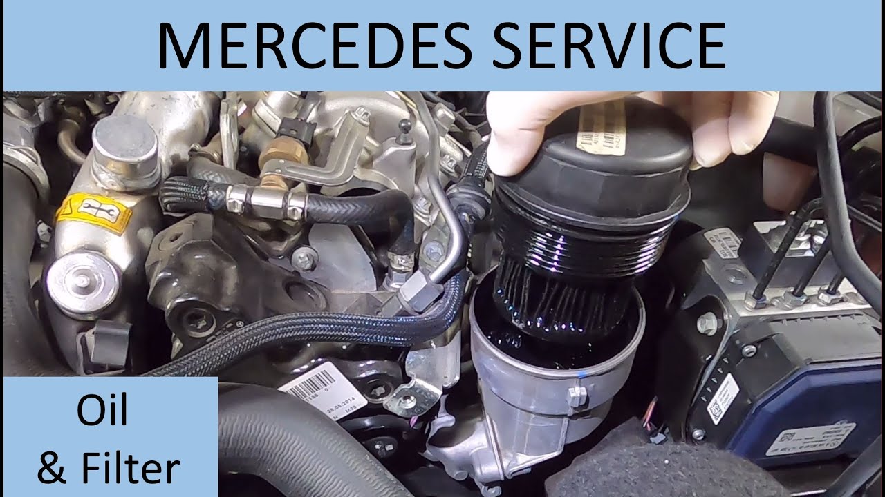 Mercedes Oil and Filter Change ML350 BlueTEC W166 @ 80,000 km