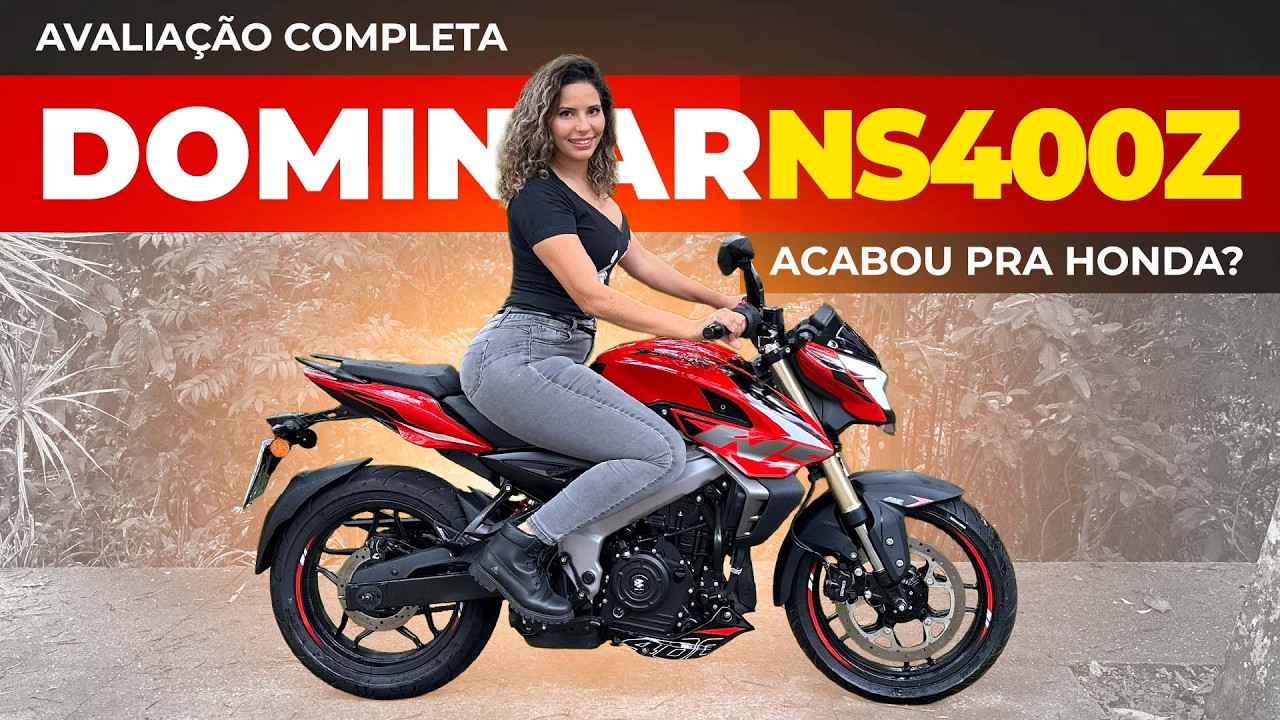 TESTE BAJAJ DOMINAR NS400Z: ACABOU PRA HONDA E YAMAHA? (Preço, Consumo e Top Speed)