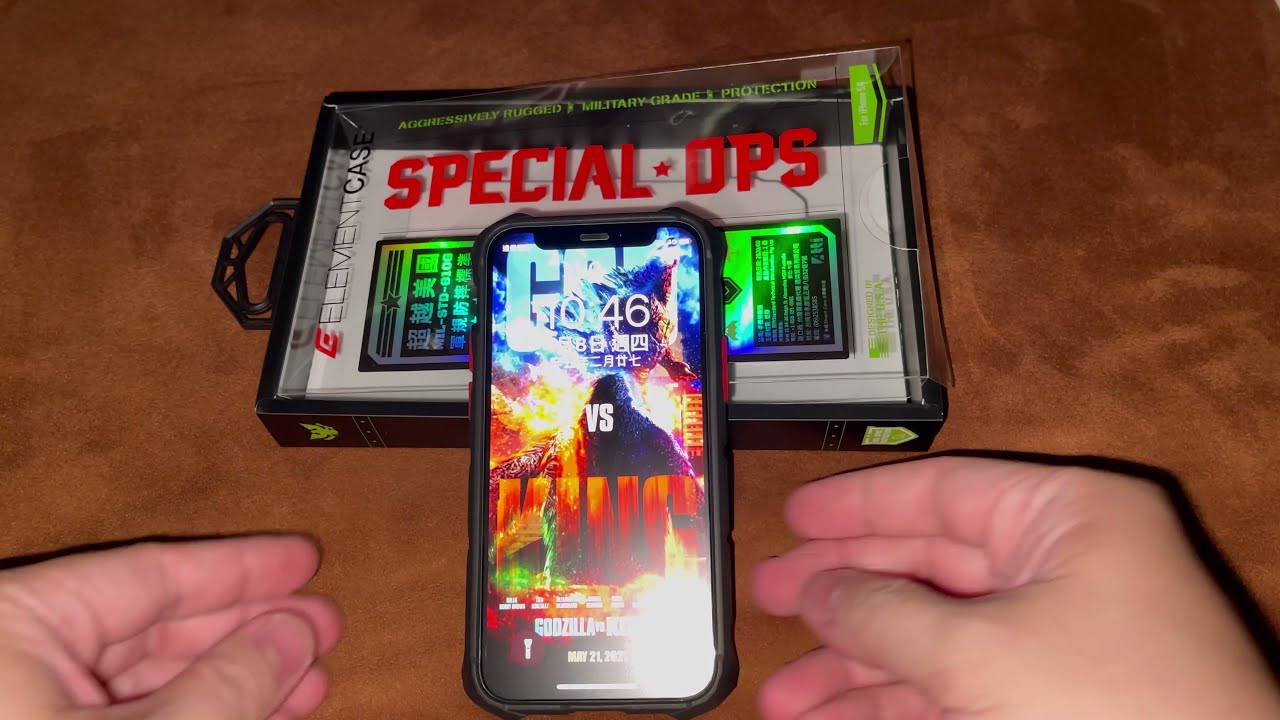 開箱 Elementcase 透明 紅 special ops iPhone 12 mini