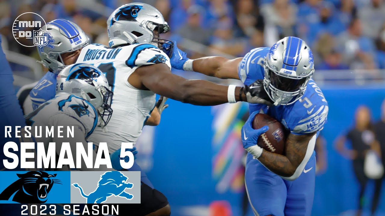 Carolina Panthers vs. Detroit Lions | Semana 5 NFL 2023 | NFL Highlights Resumen en español
